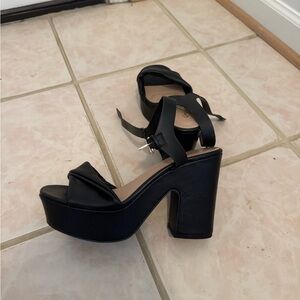 Elegant Black Platform Heels